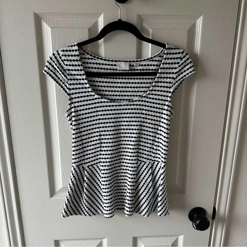 Anthropologie Peplum Top XS